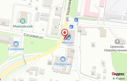 Магазин Зареченский каравай в Железнодорожном районе на карте