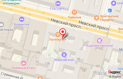 Анелик на Невском проспекте на карте