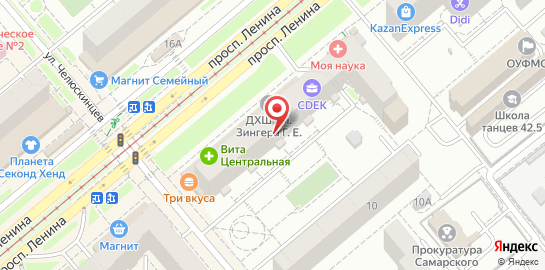 Медицинская клиника Моя наука на проспекте Ленина на карте