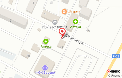 Веревская сельская библиотека на карте