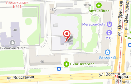 Частная школа Ученый малыш в Московском районе на карте