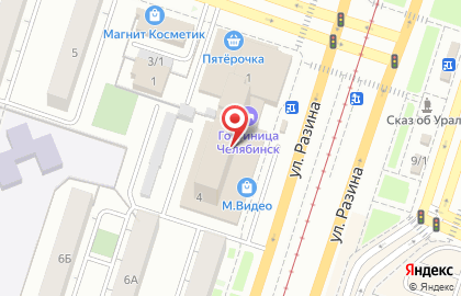 Сеть супермаркетов Пятерочка в Советском районе на карте