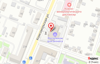 Ростелеком для дома на Комсомольской на карте