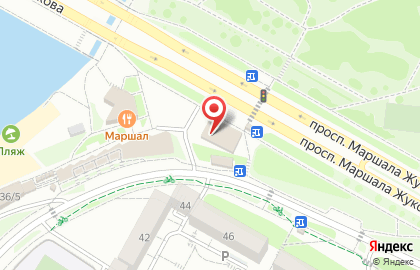 Ангара на проспекте Маршала Жукова на карте