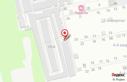 Гаражный кооператив №3 в Барнауле на карте
