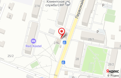 Продуктовый магазин Кан на Первомайской улице на карте