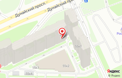 Продуктовый магазин на Дунайском проспекте, 55 к1 на карте