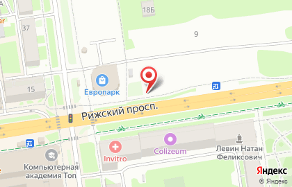 Магазин свежего мяса на Рижском проспекте на карте