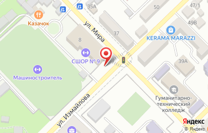 Сшор №9 в Ростове-на-Дону на карте