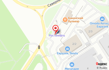 АЗС Ростанефть на Транспортной улице на карте