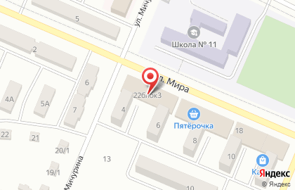 Универсам ПокупАЛКО на улице Мира на карте