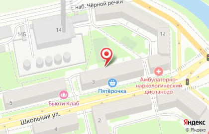 Амбулатория на улице Школьная на карте