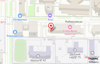 Центр стоматологии и имплантологии Алмаздент на Рыбинской улице на карте