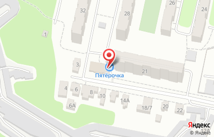 Супермаркет Пятёрочка на Пролетарской улице на карте