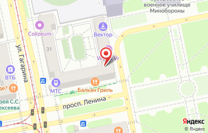 ЗАО Банк Интеза на проспекте Ленина на карте