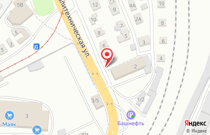 Магазин автоэмалей Поликолор на Политехнической улице на карте