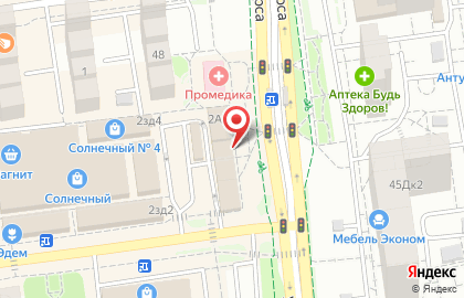 Магазин отделочных материалов Квадратный метр на улице Конева на карте
