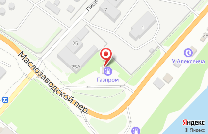 АЗС Газпром в Заводском районе на карте