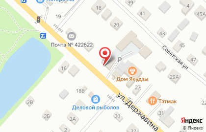 Магазин Меркурий на улице Державина на карте