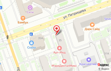 Автошкола Автолист Плюс на улице Петрищева на карте