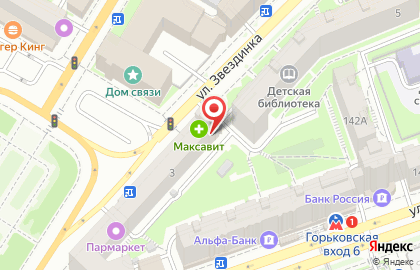 Салон канцелярских товаров Скрепка в Нижегородском районе на карте