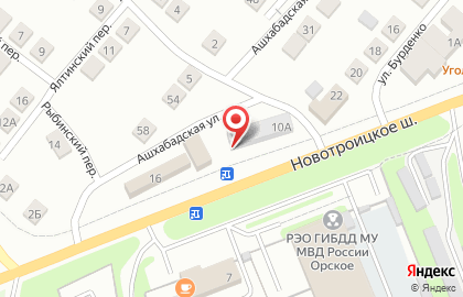 Автомойка в Оренбурге на карте
