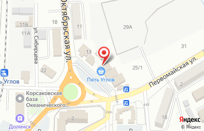 Рыбная лавка на Октябрьской улице на карте