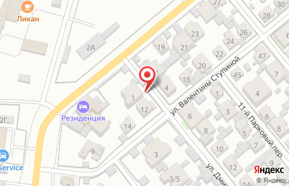 Белый ясень в Центральном районе на карте