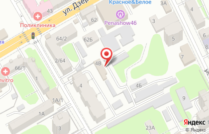 Гараж на улице Белинского на карте