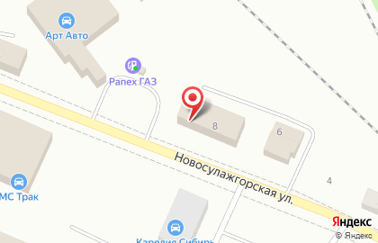 Шиномонтажная мастерская для грузовых автомобилей Русшина в Петрозаводске на карте