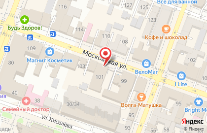 Банкомат ВТБ на Московской улице, 101 на карте