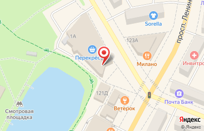 Магазин одежды Скарлет на проспекте Ленина на карте