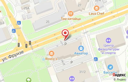 Атмосфера на улице Фрунзе на карте