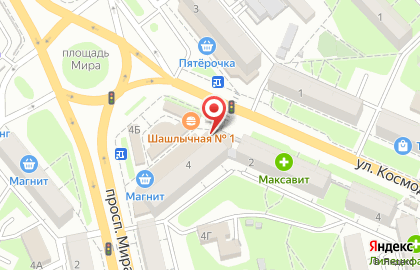 Салон продаж МТС на площади Мира на карте