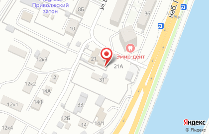 Гостиница в Астрахани на карте