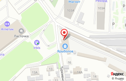 Шиномонтажная мастерская на Физкультурной улице на карте