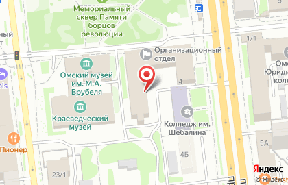 Санаторий Колос в Омске на карте