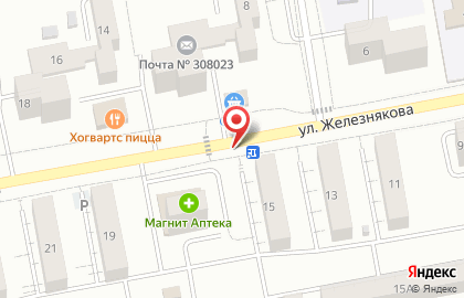 Киоск фастфудной продукции на улице Железнякова на карте