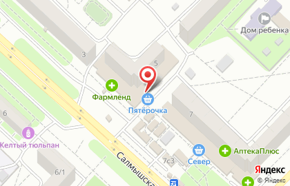 Японская экспресс-парикмахерская Чио Чио на Салмышской улице на карте