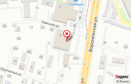 Зоомаркет Белый кролик на Воронежской улице на карте