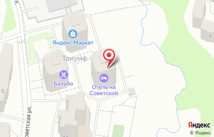 Отель на Советской в Подольске на карте