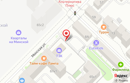 Абсолют Отель на Минской улице на карте