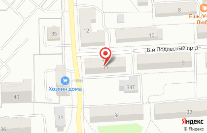Городская больница Поликлиника №2 №10 в 8-ом Подлесном проезде на карте