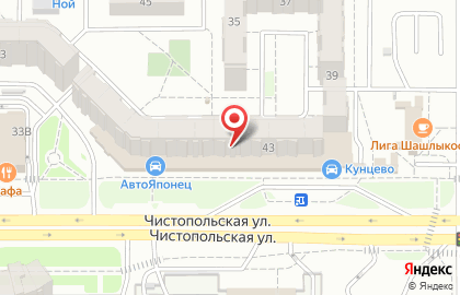 Стоматологическая поликлиника №9 на Чистопольской улице на карте
