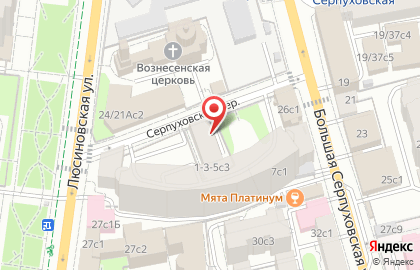 Участковый пункт полиции район Замоскворечье на метро Серпуховская на карте
