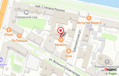 Ресторан Москва в Твери на карте
