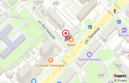 Киоск по продаже фруктов и овощей в Центральном районе на карте