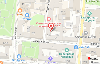 Федеральная сеть магазинов оптики Айкрафт на Советской улице на карте