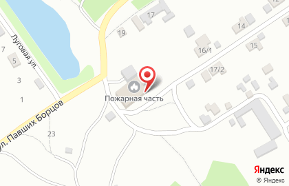 Пожарная часть, пос. Кировец на карте