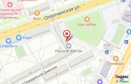 Центр выдачи и приема посылок Почта России в Тракторозаводском районе на карте